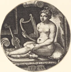 Nainen, jolla on harppu