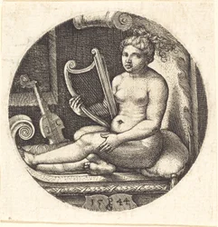 Nainen, jolla on harppu