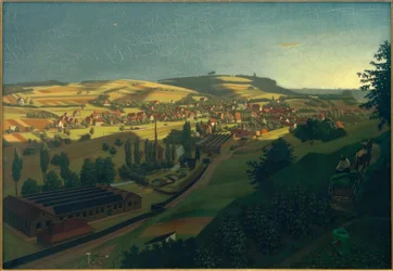 G. Scholz, Ansicht von Grötzingen