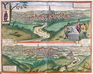 Caslav (Boheme) ja Chomutov, Tšekki (kaiverrus