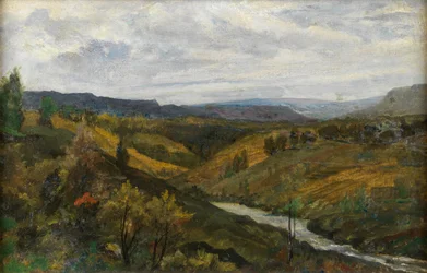 Maisema (öljy kankaalle)