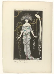 Journal des Dames et des Modes, Costumes Parisiens, 1914, nro 168: Suuri iltapuku (...)