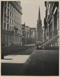 Wall Street, Manhattan (hopeagelatiiniprintti)