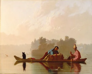 Turkiskauppiaat Descending the Missouri, 1845.