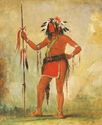 Cáh-be-múb-bee, Hän, joka istuu kaikkialla, rohkea, 1835.