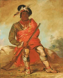 Eteh-ée-fix-e-co, Deer Without A Heart, päällikkö, 1838.