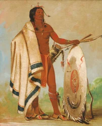 Kotz-a-tó-ah, Smoked Shield, arvostettu soturi, 1834.