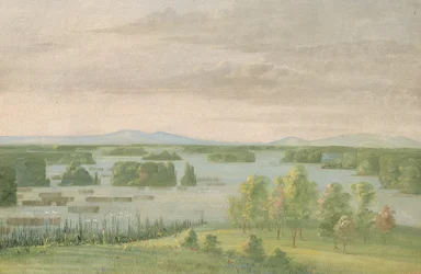 Lac du Cygne (Joutsenjärvi), Coteau des Prairiesin lähellä