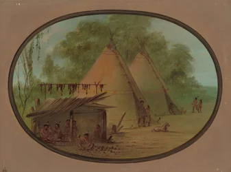 Flint-nuolenpäiden valmistus - Apassit, 18551869.