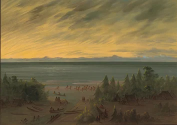 Nayasin kylä auringonlaskun aikaan, 18551869.