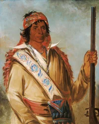 Steeh-tcha-kó-me-co, suuri kuningas nimeltä Ben Perryman, päällikkö, 1834.