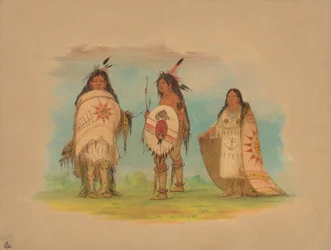 Kolme Riccarree-intiaania, 1861.