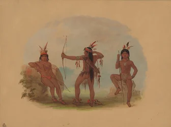 Kolme Woyaway-intiaania, 18541869.