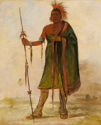 Wash-ím-pe-shee, Madman, arvostettu soturi, 1834.