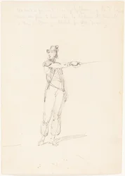 Amiraali Sir Edward Pellew, 1800-luvun ensimmäinen neljännes (grafiitti).