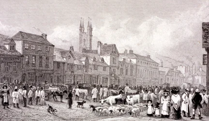 Smithfield Market, Lontoo, 1830