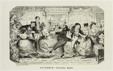 Joulukuu - Christmas Bustle from George Cruikshank