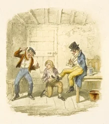 Kuvitus elokuvaan "Oliver Twist"