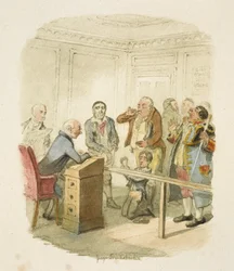 Kuvitus elokuvaan "Oliver Twist"