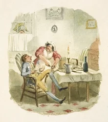 Kuvitus elokuvaan "Oliver Twist"