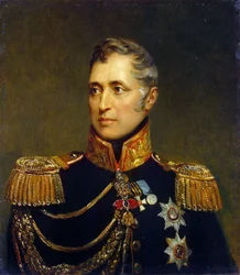 Charles Andre, kreivi Pozzo di Borgo - Muotokuva kreivi Carlo Andrea Pozzo di Borgosta (1764-1842) par Dawe, George (1781-1829). Öljy kankaalle, koko: 70x62,5, ennen 1827, Valtion Eremitaaši, Pietari