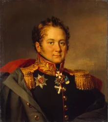 Kenraali Aleksandr Aleksandrovich Pisarevin muotokuva 1780-1848, ennen vuotta 1825