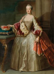 Muotokuva Maria Annasta Pfalz-Sulzbachista 1722-1790, Baijerin prinsessasta.