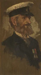Muotokuva E. Gillard, R. Bgde., c. 1920 (öljy paneelissa)
