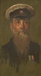 Muotokuva J. Brooksista, 6th Dragons, n. 1920 (öljy paneelissa)