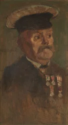 Muotokuva J. Lennonista, R.A., n. 1920 (öljy paneelissa)