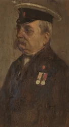 S. Vowlesin muotokuva, 60., n. 1920 (öljy paneelille)