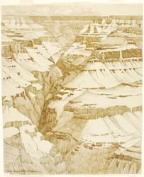 Nimetön (siirtopiirustus Grand Canyoniin [nro 1])