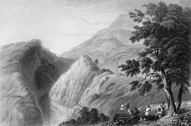 "Näkymä Kursaleen lähellä", 1838.