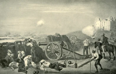 Raskas päivä paristoissa ennen Delhiä, 1857, 1901.
