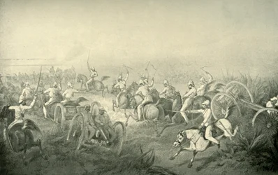 Intian hevostykistö laukkaa toimintaan, 1850-luku, 1901.