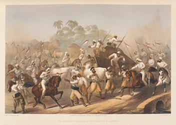 "Hänen Majesteettinsa 9th Lancers yllätti kapinalliset?", 1857