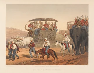 ?Umballaan kiirehtivät joukot?, 1857