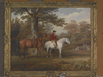 Hunter And Huntsman (öljy kankaalle)