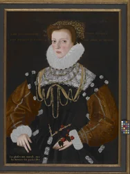Lady Philippa Coningsby (öljy puulle)