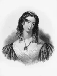 Inez, kuvitus George Gordon Byronin (1788-1824) kertovaan runoon Childe Harold