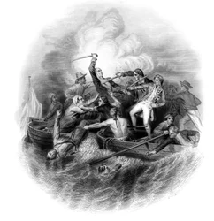 Tykkivene kohtaa Nelsonin ja Don Miguel Tyrasonin, 1797.