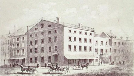 Fraunces Tavern, Broad and Peel Streetin kulmassa, New Yorkissa