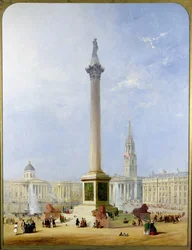 Projisoitu näkymä Trafalgar Squarelle, 1844