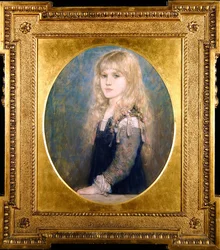 Esme Robbin muotokuva (värilliset liidut paperilla) (katso myös 350757)