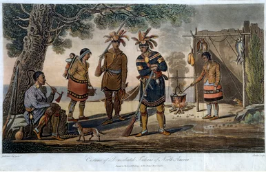 Pohjois-Amerikan intiaanien asut, kirjoittanut Heriot, George (1766-1844)