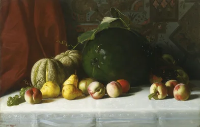 Pöytäasetelma hedelmästä, 1882