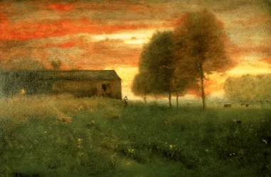 Auringonlasku, Montclair, 1892