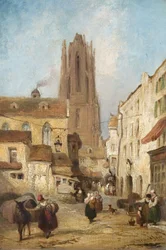 Street Scene Frankfurtissa, Saksassa