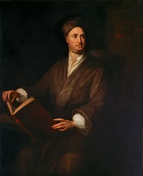 Pastori Nicholas Tindal, noin 1726-44 (öljy kankaalle).