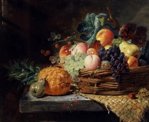 Luonnon lahja. George Lancen (1802-1864) maalaus Yksityiskokoelma.